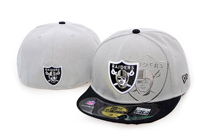 Oakland Raiders Screening 59FIFTY Fitted Hat 60d203